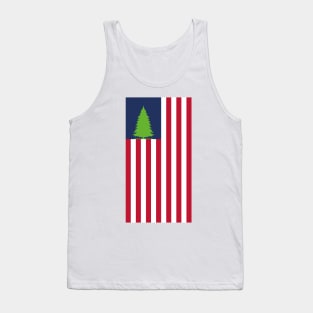 American flag with tree Tank Top